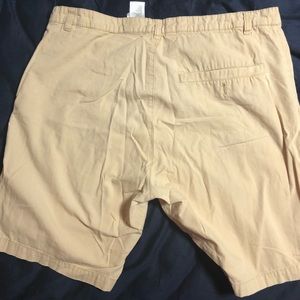 Tan colored shorts